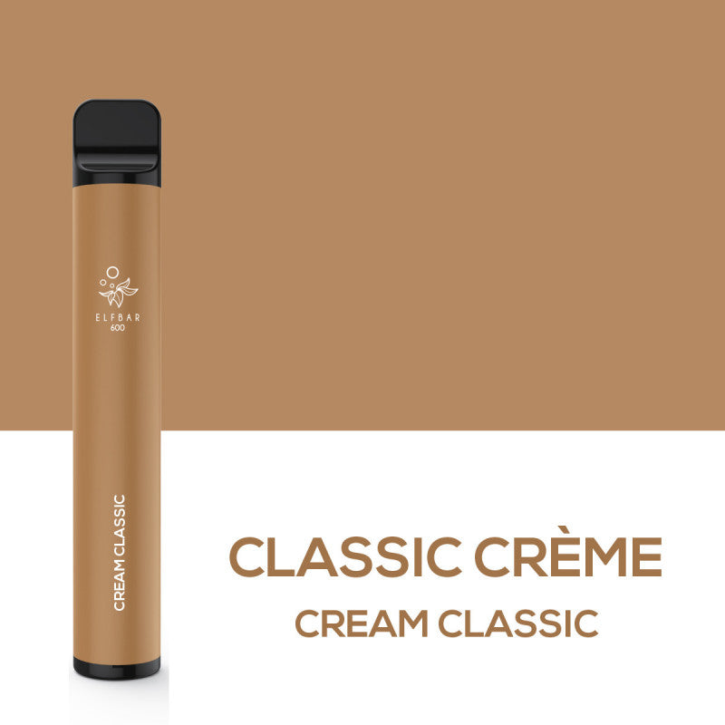 Elfbar 600 Disposable 2ml 20mg - Classic Crème