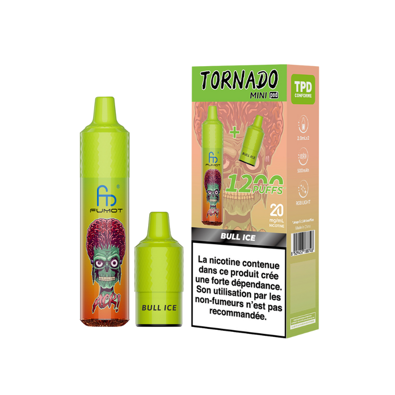 RANDM Tornado Kit Mini 1200 - Bull Ice - 20mg