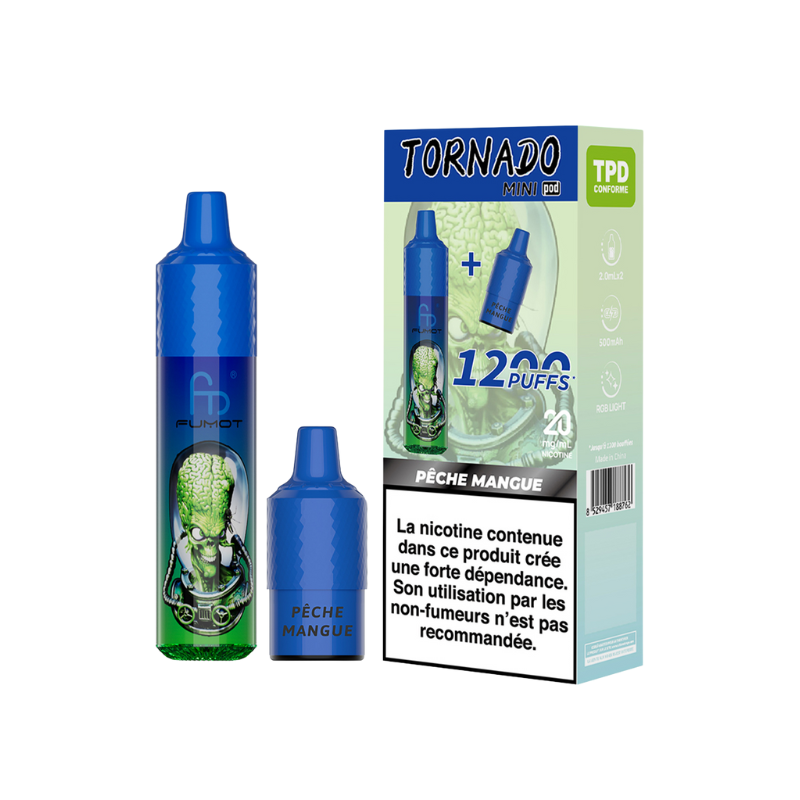 RANDM Tornado Kit Mini 1200 - Peach Mango - 20mg