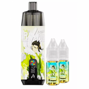 JNR Fighter Fuel X Shisha Plus Kit 28k 2x10ml 20mg  -  Color: Green Blitz, Flavor: Double Apple
