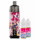 JNR Fighter Fuel X Shisha Plus Kit 28k 2x10ml 20mg  - Colour: Ivy Punch, Flavour: Iced Red Berries