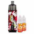 JNR Fighter Fuel X Shisha Plus Kit 28k 2x10ml 20mg  - Color: Snake Eye, Flavor: Iced Strawberry Raspberry Blueberry