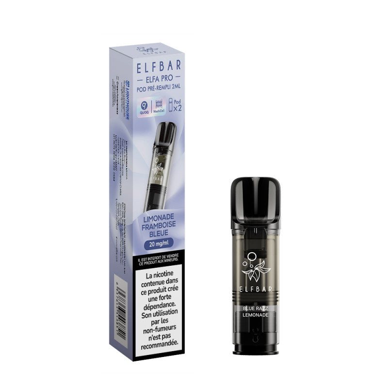 ElfBar 2 Pods ELFA Pro Pack 2ml 20mg - Blue Raspberry Lemonade