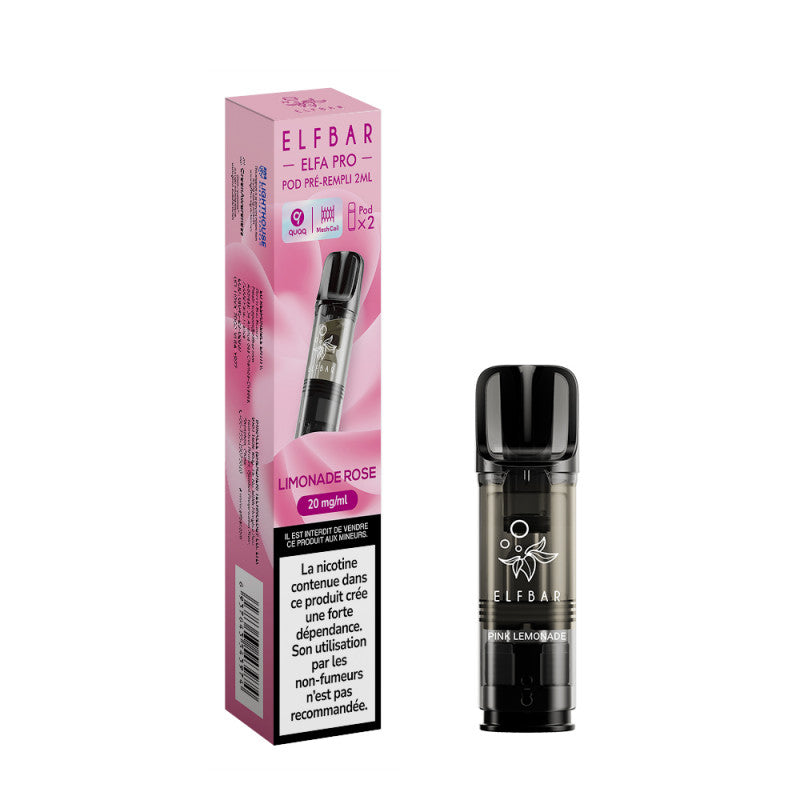 ElfBar 2 Pods ELFA Pro Pack 2ml 20mg - Pink Lemonade