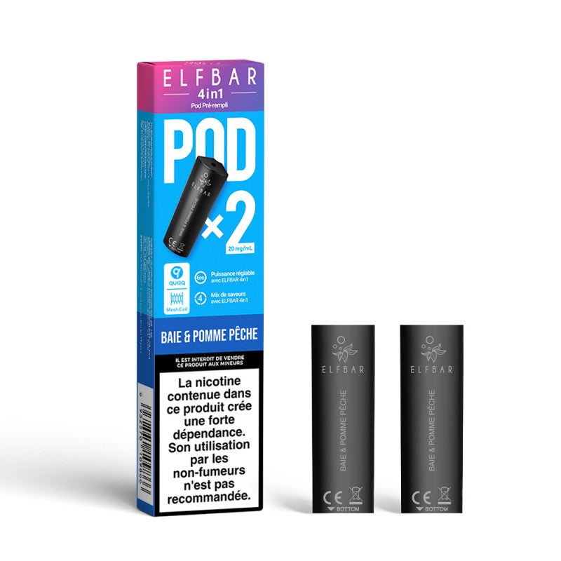 Elfbar 4in1 Pods - Berries & Apple Peach - 2Pcs - 20mg