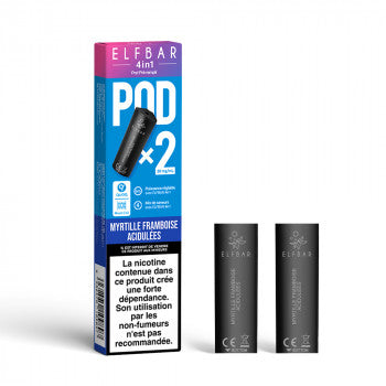 Elfbar 4in1 Pods - Blueberry Sour Raspberry - 2Pcs - 20mg