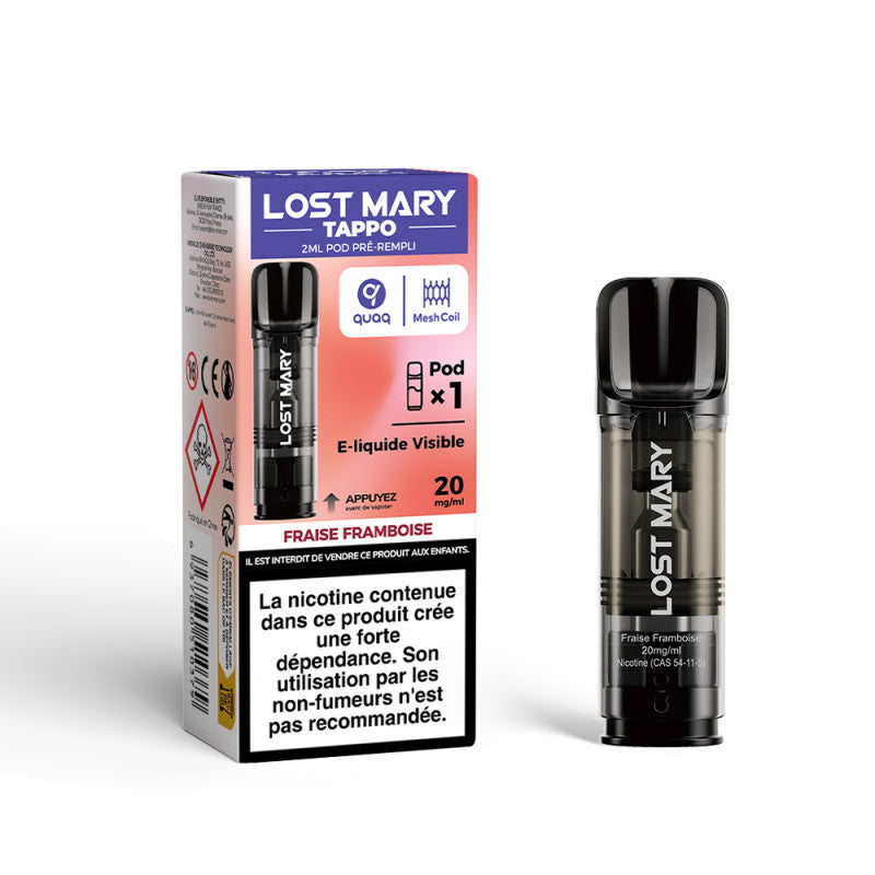 Lost Mary Pod Tappo 2ml 20mg - Strawberry Raspberry