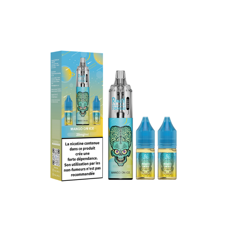 RANDM Tornado 20000 Puffs + (2 x 10ml 20mg) - Mango on Ice