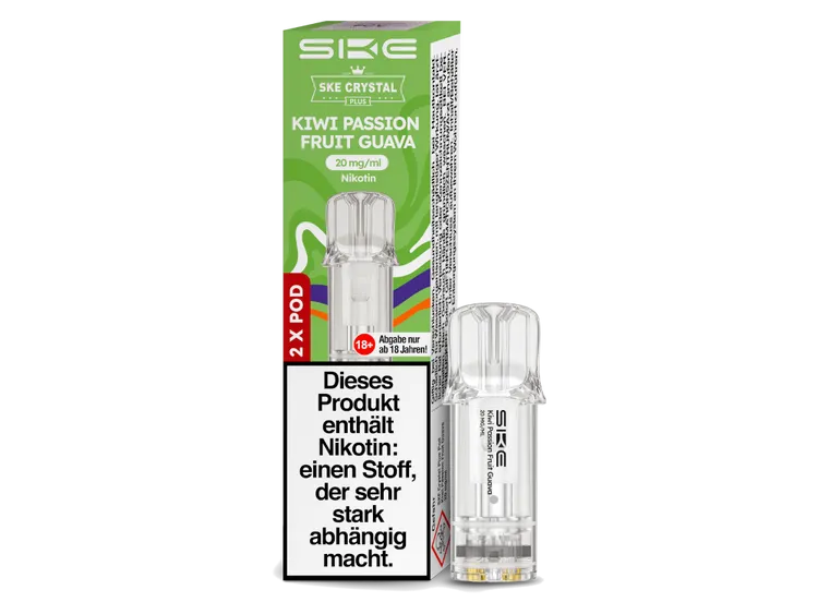 SKE Crystal Plus Prefilled Pods - Kiwi Passion Fruit Guava