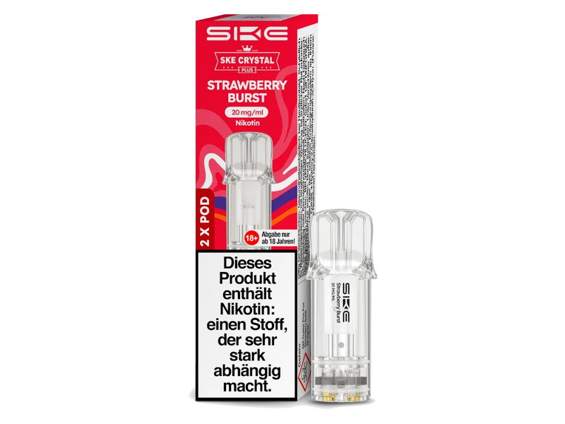 SKE Crystal Plus Prefilled Pods - Strawberry Burst