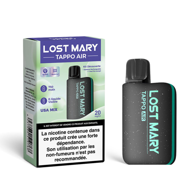 Lost Mary Starter Kit Tappo Air 20mg - Black / USA Mix